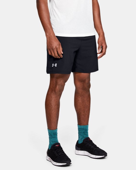 Men's UA Launch SW 7'' Shorts, Black, pdpMainDesktop image number 0